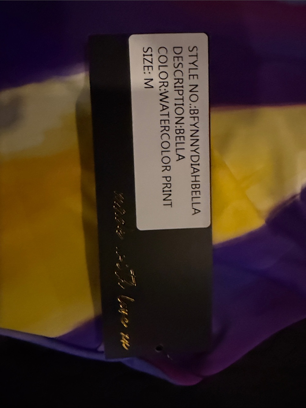 BFYNE Swim Bright Yellow & Purple Swim Set in Branded Pouch - Picture 4 of 5